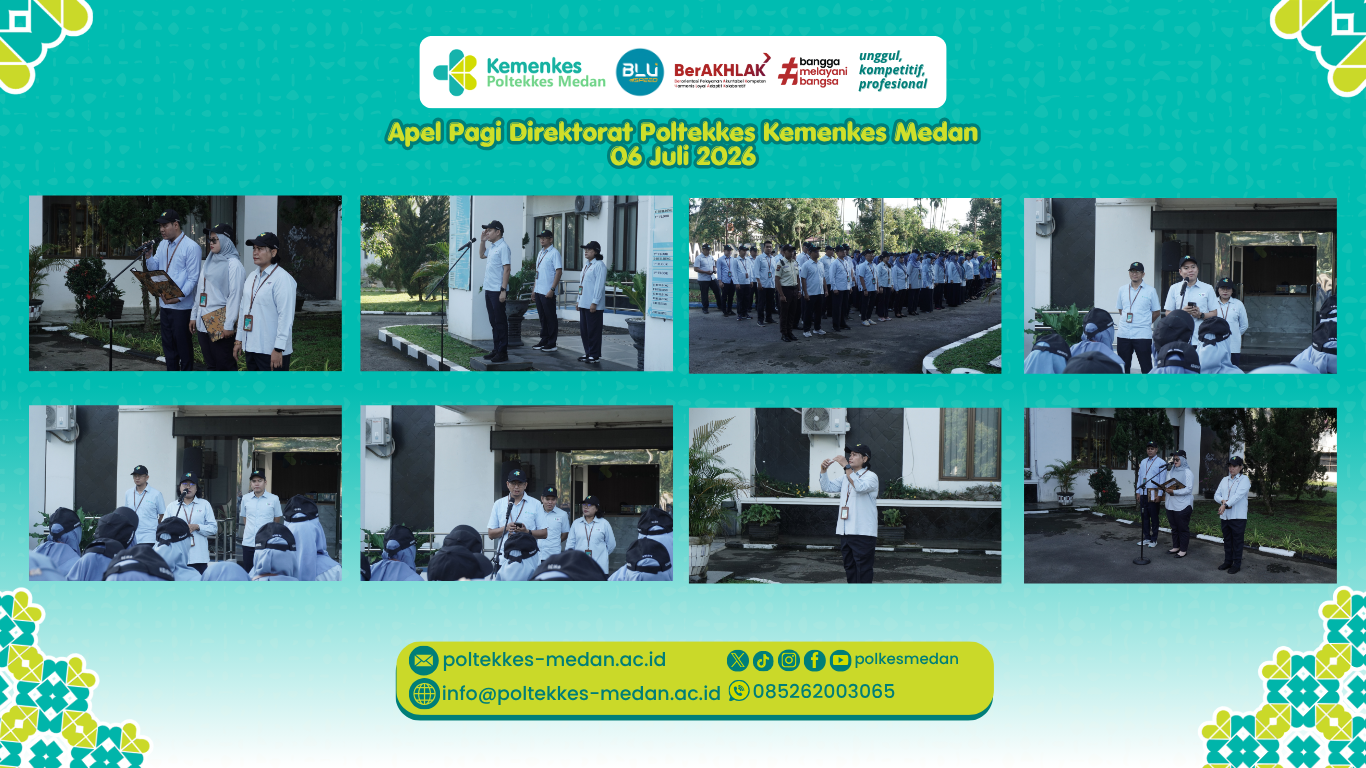 Apel pagi Poltekkes Kemenkes Medan Senin, 6 Juli 2026